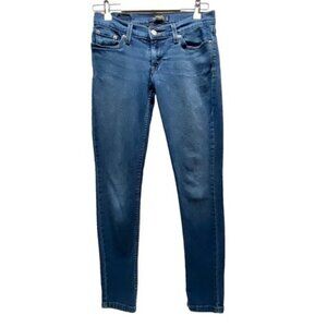 LEVI'S 524 Too Superlow Skinny Jeans Women's Size 5 Dark Wash Stretch Denim EUC